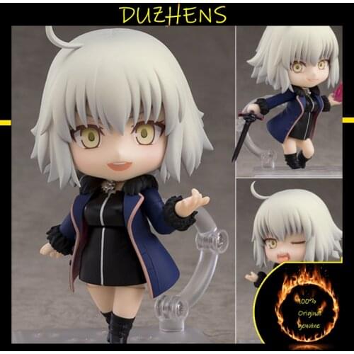100% Original genuine Fate Grand Order black Jeanne d Arc Q version figma PVC Action Figure Anime Figure Model Toys Doll Gift