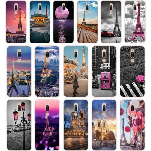 200FG Love Paris Eiffel tower gift Soft Silicone Tpu Cover phone Case for Meizu M5 M5C M5S Note M6 M6S M6T case