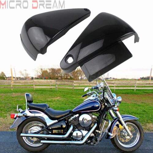 Motorcycle Battery Side Cover Frame Guard Fairing Protect Black for Kawasaki Vulcan VN800 VN800A VN400 Classic Drifter 1995-2006