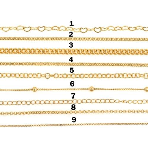 Raw Brass Chain,Fine Necklace Chain,Chain Findings,DIY Handmade Chain