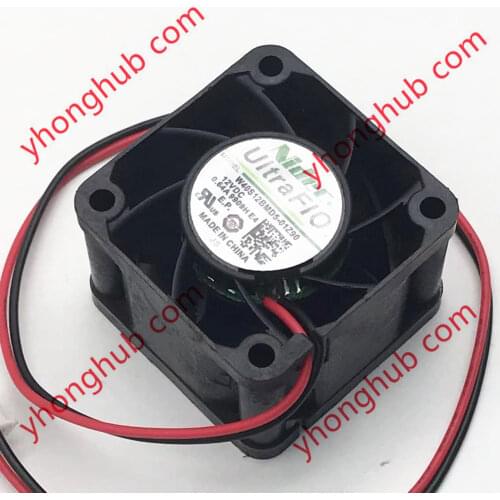 Nidec W40S12BMD5-01Z90 DC 12V 0.64A 40x40x28mm 2-Wire Server Cooling Fan