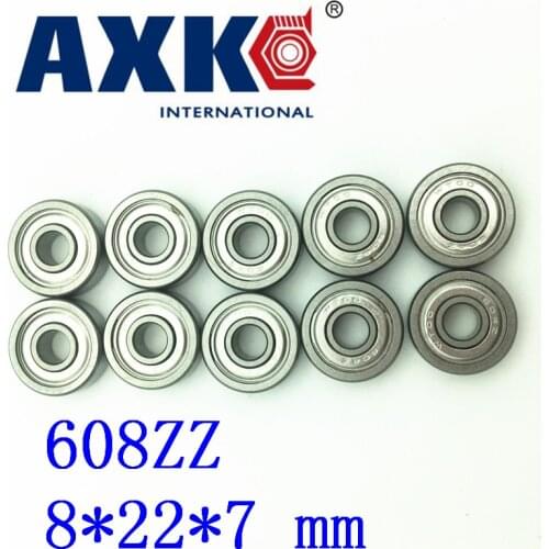 2021 Hot Sale Sale 50pcs/lot 608zz 608-2z 608 Z R-2280zz 80018 8*22*7 Mm High Quality Abec-5 Z3v3 Mini Deep Groove Ball Bearing