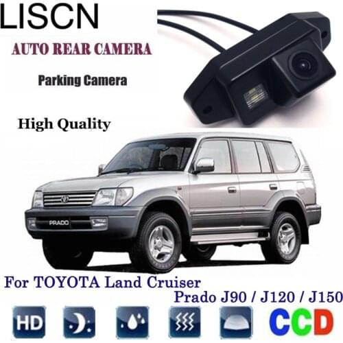 Rear View Camera For TOYOTA Land Cruiser Prado J90 / J120 / J150 CCD Night Vision RCA / LED License Plate Camera / Backup Camera