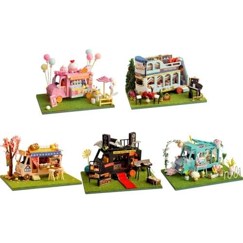 Handcraft Dollhouse Miniature Kit LED String Light String Light Room Toy