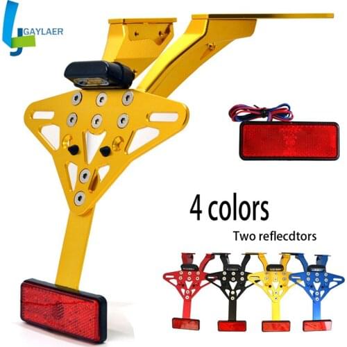 Motorcycle Number Plate Hanger Tail Tidy Bracket with Light License Plate Bracket for Yamaha t max530 2013 2014 2015 2016