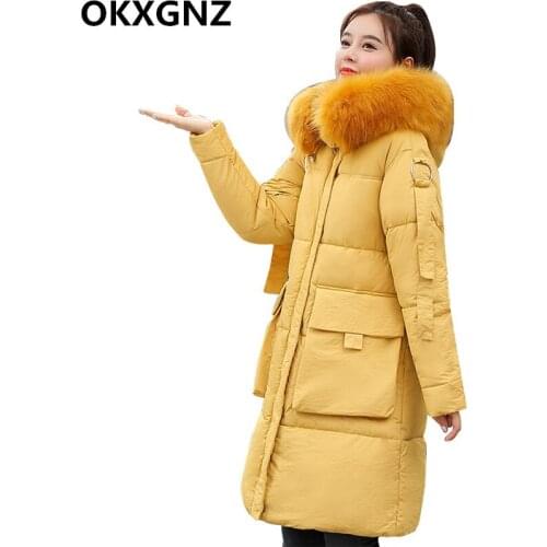 2019 New Parkas Female Women Winter Coat Thickening Cotton Jacket Parkas for Women Winter Long Thick Warm Cotton Outwear M288