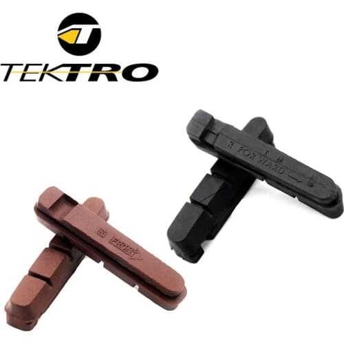 TEKTRO P422.11 P422.11C Rubber Brake shoes Aluminum Wheel Set V Brake Block Road Bike Side Brake Brake Block replacement