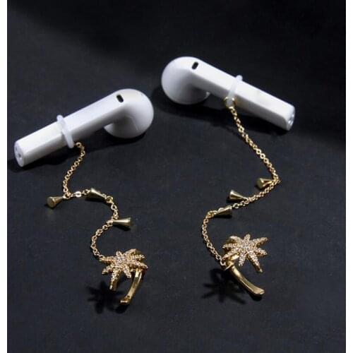 Stainless Steel Anti-Lost Earphone Holder Clip Earrings Compatible with Airpods 1 & 2 & pro 3 Wireless Earrings Jewerly