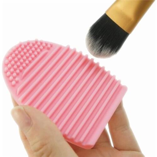 Silicone Brush Cleaner Cosmetic Make Up Washing Brush Gel Cleaning Mat Foundation Makeup Brush Cleaner Pad Tool