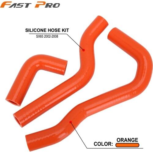 Silicone Radiator Coolant Hose For KTM 65SX 02-08 Enduro Dirt Bike Racing Offroad Motorcycle Motocross