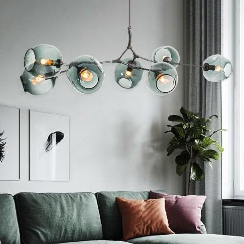 Black/Gold Indoor Chandelier Lamps Home Furniture Decoration Light Simple Style For Living Room Bedroom Study Modern LED