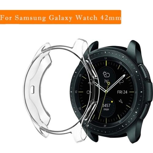 Ultra-thin Smart Cover For Samsung Galaxy Watch 42mm/46mm Watch Soft TPU Protection Silicone Full Case Cover New Fashion 5
