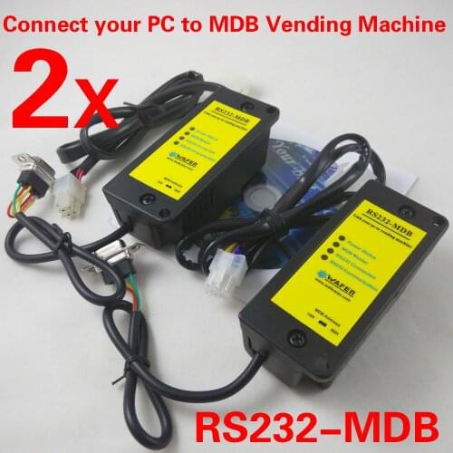 The PC USB interface to MDB adapter box working as MDB slave cashless for vending machine