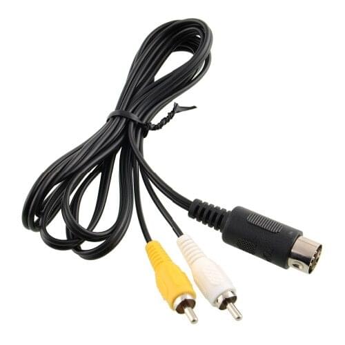 Fast shipping High quality cable for SEGA MASTER SYSTEM 1 & MEGADRIVE 1 TV / AV RCA VIDEO CABLE/LEAD