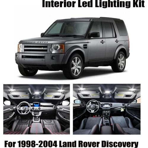 13 Bulbs White Canbus LED Car Light Interior Kit Fit For 1998-2002 2003 2004 Land Rover Discovery Map Dome Trunk License Lamp