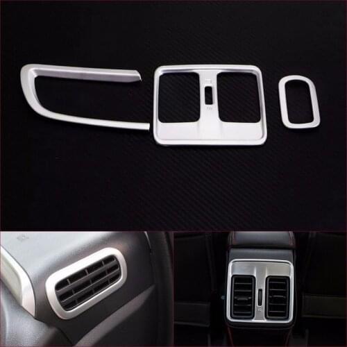 For Honda City 2014-17 Dashboard Air Vent&armrest Box Rear Box Cover Trim 3pcs