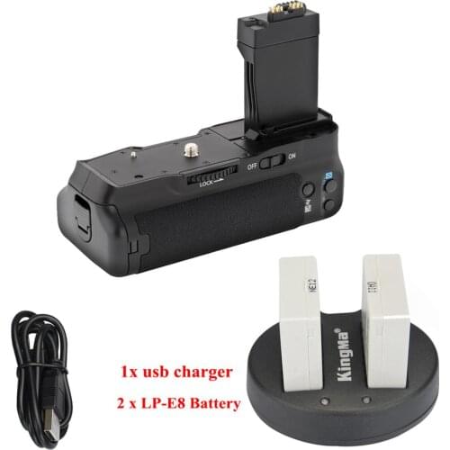 MeiKe MK-550D/BG-E8/BP-550D Battery Grip for Canon 550D/Rebel T2i/Kiss X4 600D/Rebel T3i/Kiss X5 650D/Rebel T4i/Kiss X6i