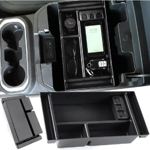 Car Armrest Center Storage Box Container Glove Organizer Accessories For Chevy Silverado GMC Sierra 1500 2019