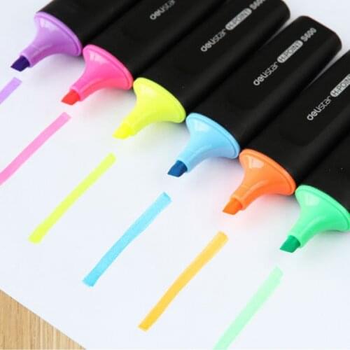 S600 Glossy Color Fluorescent Pen Reading Key Mark Pen Color Silver Light Mark Pen Used by Children and Students