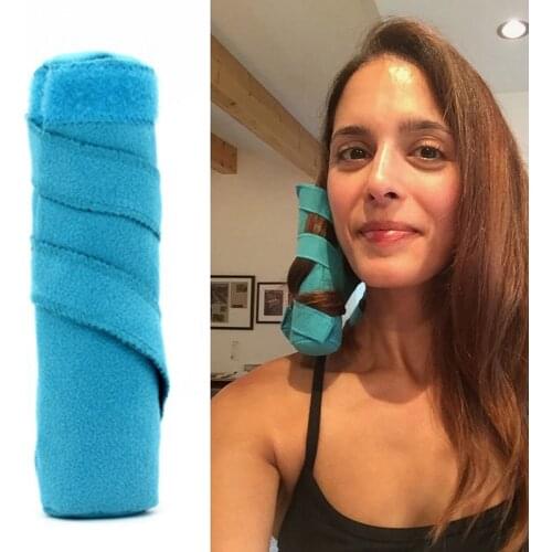 DIY Styling Tools Blue Color Magic Hair Dressing Charming Hair 8pcs Hair Rollers Sleep Styler Kit Long Cotton Curlers