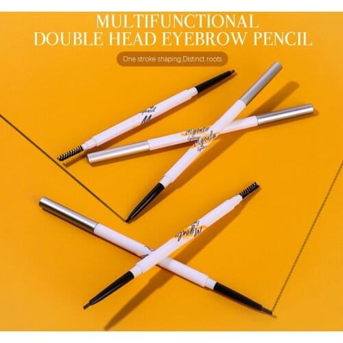 5 Colors Eyebrow Pencil Natural Waterproof No Blooming Rotating Automatic Eye Brow Pencil With Brush Beauty Cosmetic Tool TSLM1