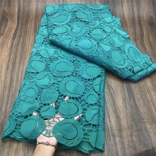New Arrival African Guipure Cord Lace Fabric 2021 High Quality Lace Nigerian Water Soluble Lace For Wedding Dress j21-70