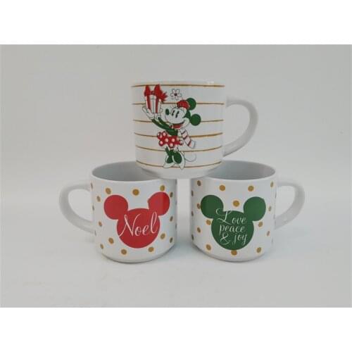 Disney Cartoon Mug Christmas Mickey Mouse Cute Water Cup Mickey Minnie Coffee Cup Set Cup Holiday Gift Collection Cup