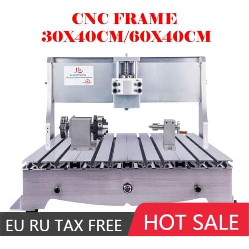 Mini CNC Frame 3040 6040 4Axis Aluminum Alloy for Diy CNC 3040 6040 Milling Engraving Drilling Machine Woodworking Lathe Router