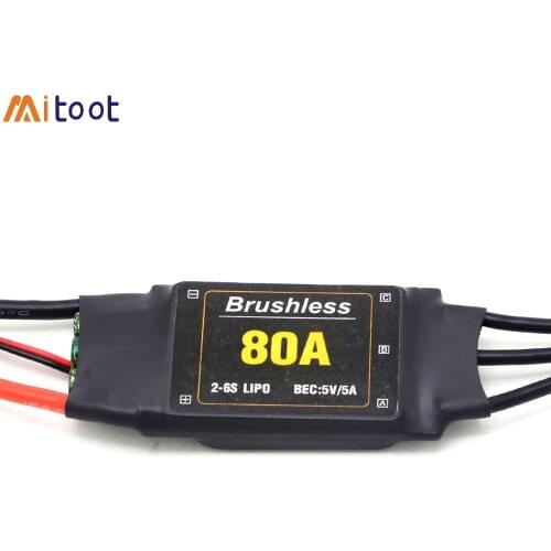 Mitoot Brushless 80A ESC Speed Controler 2-6S With 5V 5A UBEC For RC FPV Quadcopter RC Airplanes Helicopter