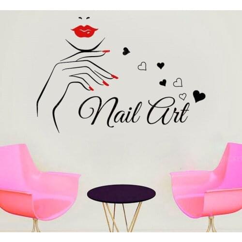 Fashion Girl Woman Window Decoration Mural Nail Art Vinyl Wall Sticker Home Decor Interior Design Beauty Salon Decal