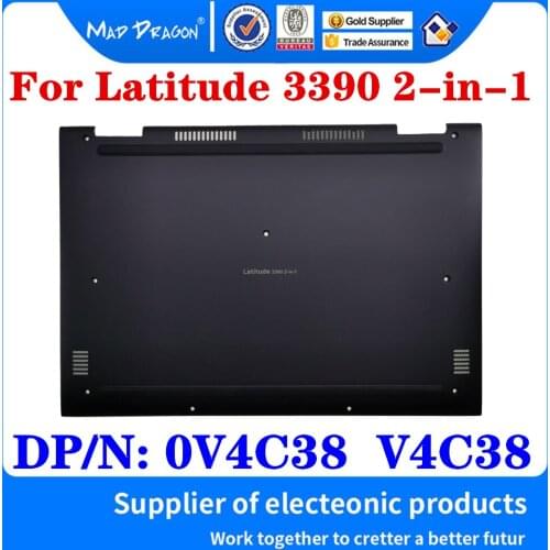 New 0V4C38 V4C38 For Dell Latitude 3390 2-in-1 Laptop Access Panel Door Cover Lower Bottom Cover Base Lid Back Shell black