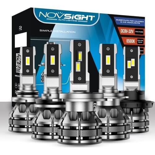 NOVSIGHT 80W 15000LM Car LED Headlight for Cars H1 H4 H7 Hi/Lo H11 9005/HB3 9006/HB4 LED Light Bulbs 6500K Auto Car Headlamp Kit