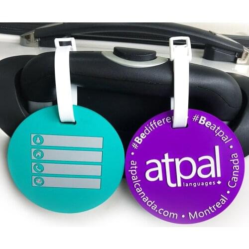 OEM/ODM Custom LOGO Promotion Gifts Embossed And Debossed 3D PVC Personalized silicone Luggage Tag PVC Travel Name Tags