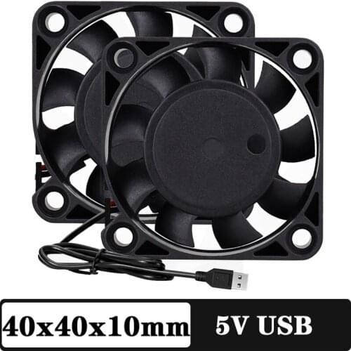 10Pack Gdstime 40mm x 40 x 10mm USB Cooler Axial Fan 5V for Receiver DVR Playstation Xbox Computer Cabinet Cooling