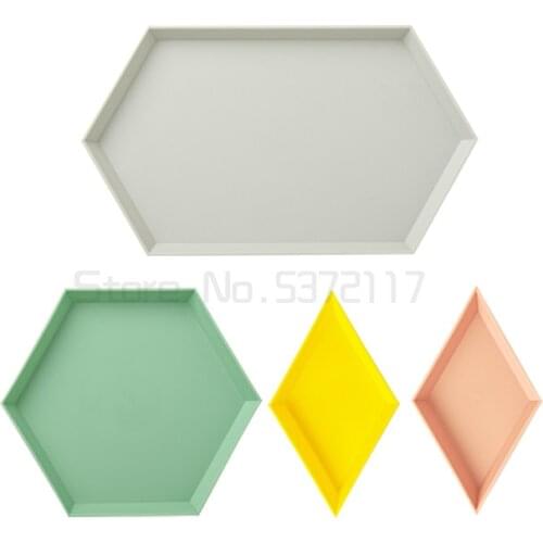 Geometric creativity Nordic fruit tray living room desktop simple modern household snacks dry fruit snack storage plate