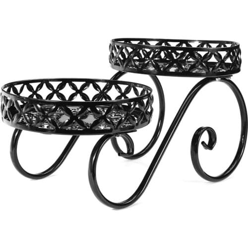 Flower Stand Balcony Iron Flower Rack Metal Holder Garden Patio Shelves for Plant Flower Pot Rack for Outdoor