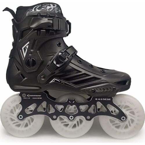 Professional Inline Skates Roller Skating Shoes 4*80 Or 3*110mm Changeable Slalom Speed Patines Free Skating Racing Skates