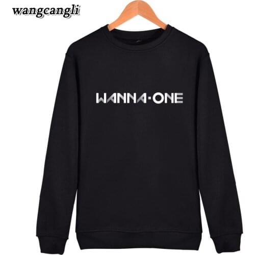 Kpop Wanna One Hoodies Sweatshirt Harajuku Boyfriend Style Unisex Hoodie Cotton Women Men Streetwear Casual Tracksuit Coat 4XL
