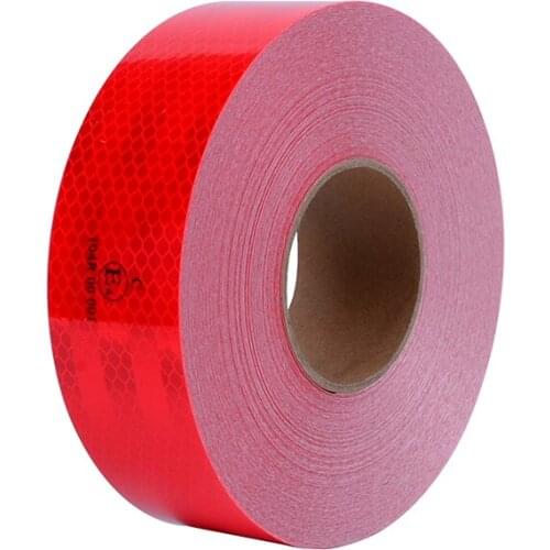 2" x 150' PET clear ECE104 High Safety Warning truck reflective material car stickers super red reflective tape