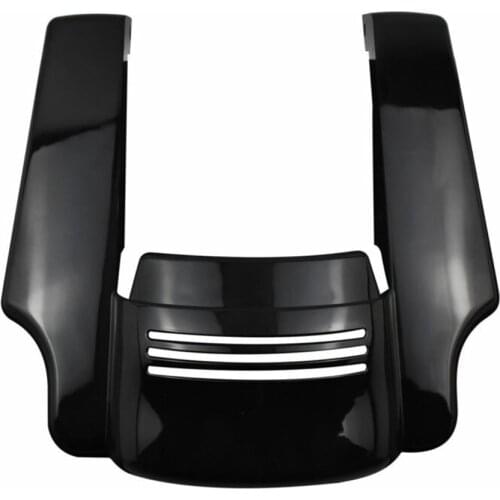 Motorcycle Bright Black Stretched Rear Fender Extension 5" for Harley Touring Street Road Glide Bike 2014-2018