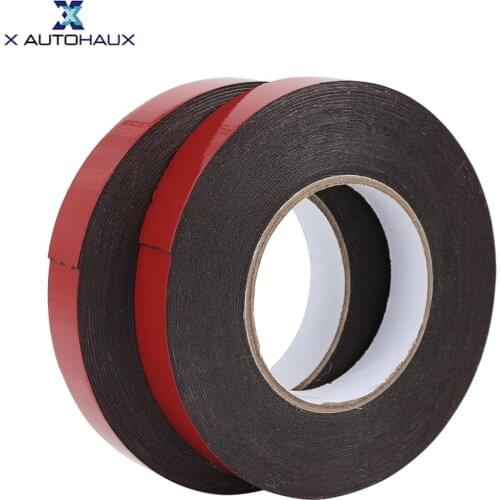 X Autohaux 2pcs/set 1mm Thickness Double Sided Tape Super Strong Self Adhesive Foam For Car Door Window Photo Frame