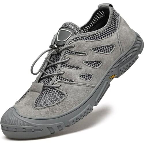 Suede Leather Quality Casual Shoes For Men Outdoor Climbing Men Leather Shoes Breathable Walking Shoes Man Trekking Shoes