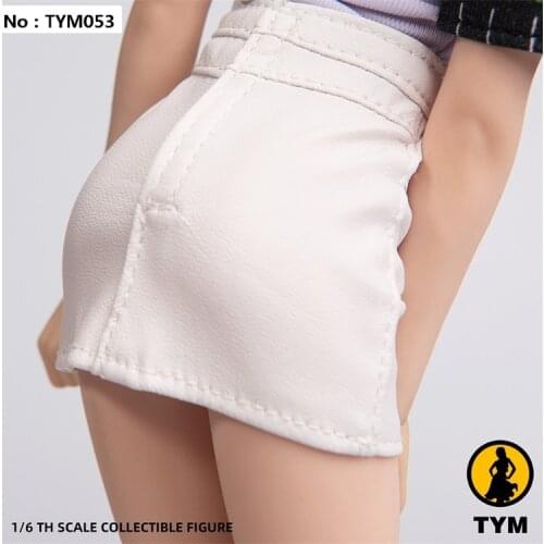 1/6 Scale Female Leather Skirt OL Dress Red White Black Clothing for 12in Action Figure Phicen HOTTOY Tbleague Doll Toy