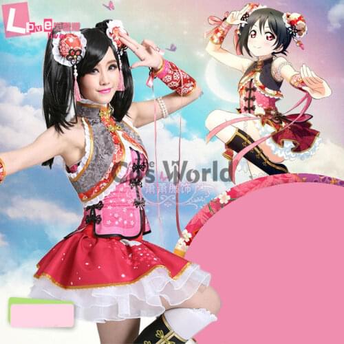 LoveLive! Love Live Yazawa Nico Chinoiserie Cheongsam Tube Tops Fancy Dress Uniform Outfit Anime Cosplay Costumes