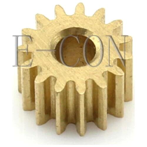 0.5M14T 2mm 3mm Bore 14 Teeth Width 5mm Module 0.5 Motor Metal Spur Gear