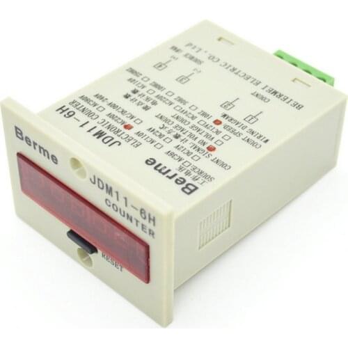 0-999999 4 pin 6-36VDC PNP Voltage Signal Input Digital Electronic Counter Relay Accumulative Counter