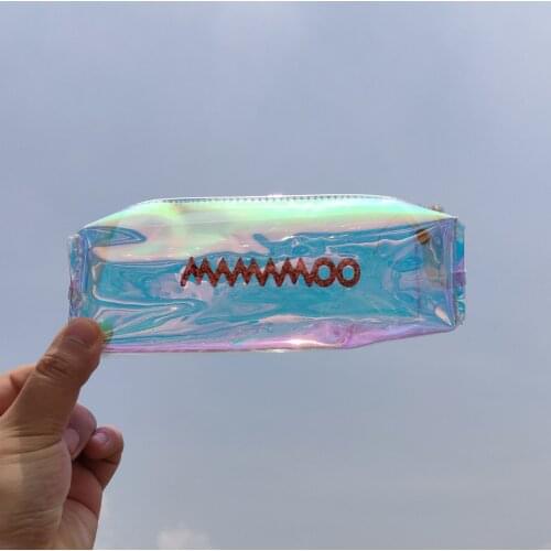 1pcs Kpop MAMAMOO Laser Pencil case Coin purse Dazzling Laser pencil bag