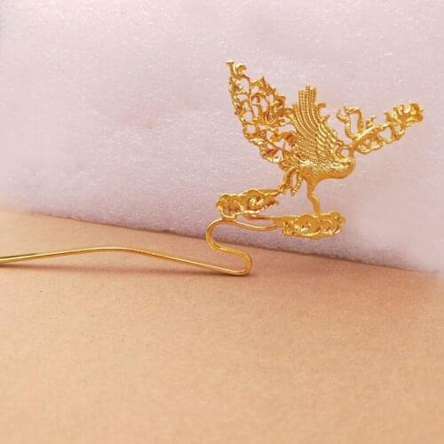 10pcs Handcrafts Metal Phoenix Bird Hairpins Hair sticks Handmade Accessories Vintage Women Lady Jewelry Chinese Bun Hairwear