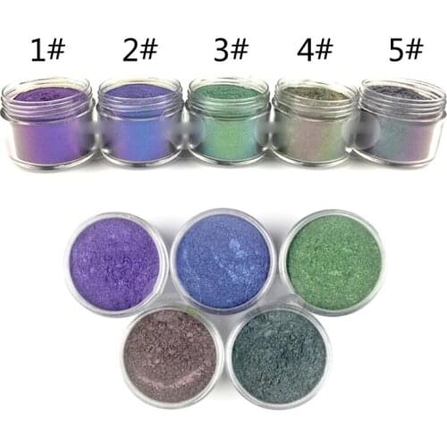 10g Pearlescent Mica Pigment Powder Color Changing for Slime Epoxy Resin Craft DIY Jewelry Making Toning Dye Accessories
