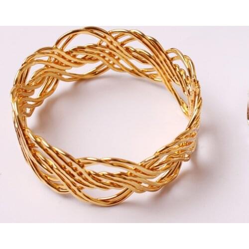 12PCS/Metal gold and silver woven napkin ring table decoration refers to the family holiday party hotel wedding banquet jewelry
